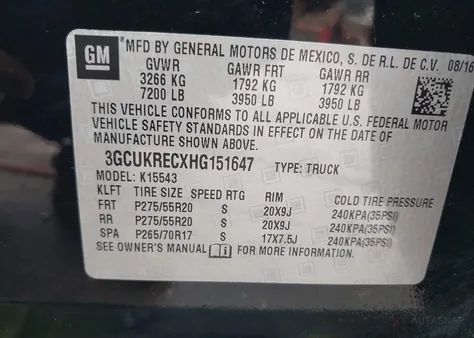 3GCUKRECXHG151647